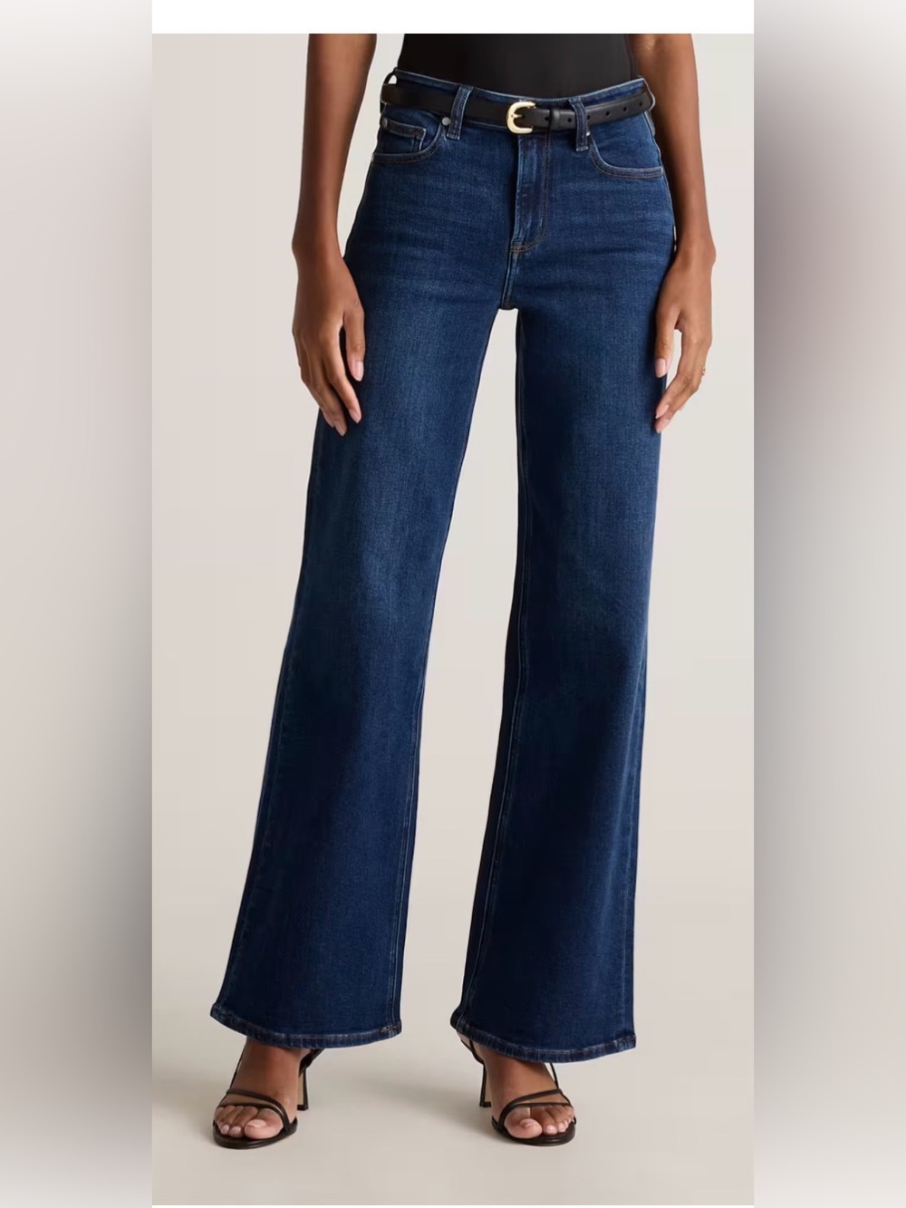 Quince Bella Stretch Wide Leg Jeans